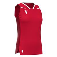 Lily Eco Sleeveless Shirt RED/WHT XL Teknisk kamp og treningsdrakt - Dame